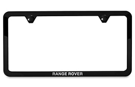 Cadre de plaques d’immatriculation — mince, Range Rover, fini noir
