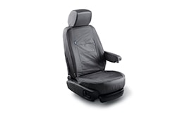 Waterproof Seat Covers - Ebony, Front Seat, Non DVD