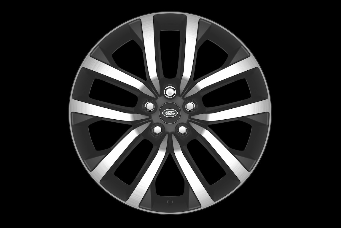 21" stile 5123, tornito al diamante con contrasto grigio scuro lucido image