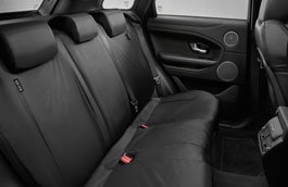 Waterproof Seat Covers - Ebony, Rear, without Armrest, Five-door