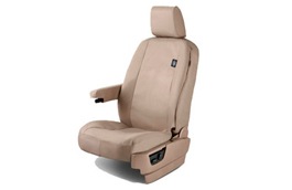 Waterproof Seat Covers - Almond, Front