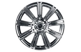 Alloy Wheel - 20" Style 9001, 9 spoke, Polished Silver
