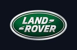 Styled Valve Caps - Land Rover, Black/Silver Logo