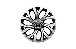 Alloy Wheel - 21” Style 7001, 7 split-spoke, Light Silver Diamond Turned finish image