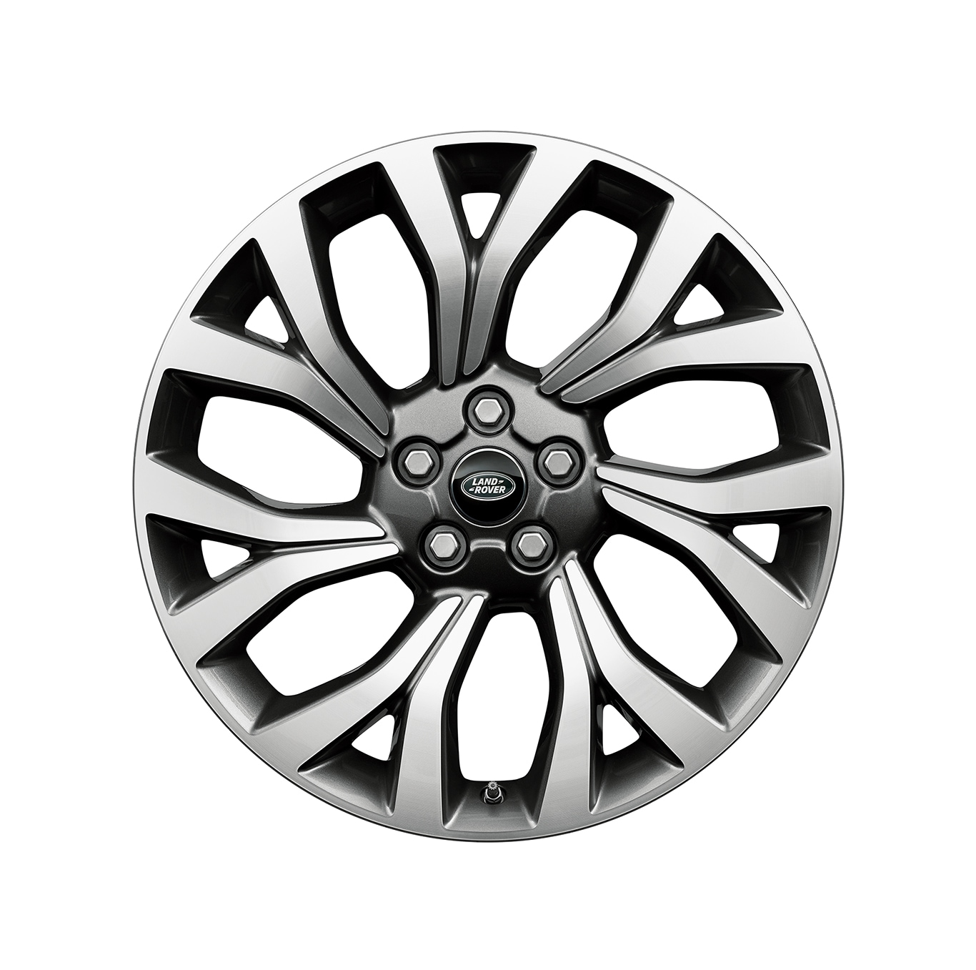 Alloy Wheel - 21” Style 7001, 7 split-spoke, Light Silver Diamond Turned finish