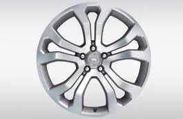 Alloy Wheel - 22" Style 5014, 5 split-spoke, Forged, Ceramic Polished Light Silver image