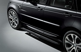 Rouge & Noir Volant & Avant Jeu De Housse Siège Land Rover Range Rover Vogue