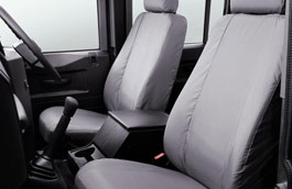 Housses de sièges imperméables - paire pour les places extérieures avant - gris