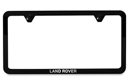 Licence Plate Frame - Slimline, Land Rover, Black finish